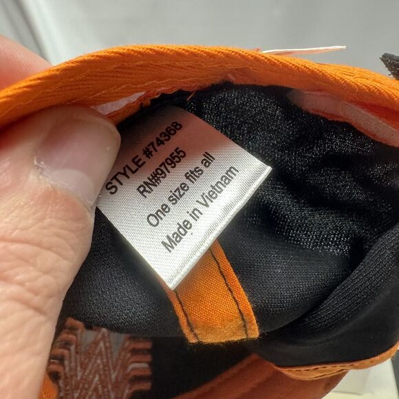 Whataburger Black Baseball Cap Orange "W" Logo Adjustable Snapback Hat Crew - Picture 8 of 8